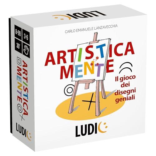 Ludic - ArtisticaMente - Il Gioco dei Disegni Geniali - da 3 a 6 Giocatori, Anni 8+, un Gioco di Società per Tutta la Famiglia - Made In Italy | IT60971