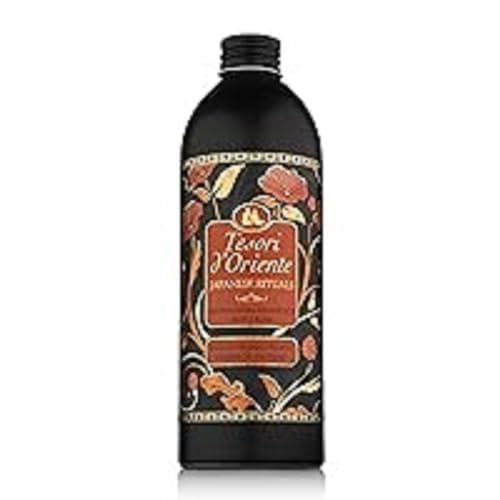 Tesori d'Oriente - Bagno Crema Japanese Rituals, Bagnoschiuma con Olio di Tsubaki, dalle Note di Peonia, Deterge la Pelle e Dona Idratazione e Morbidezza, 500ml