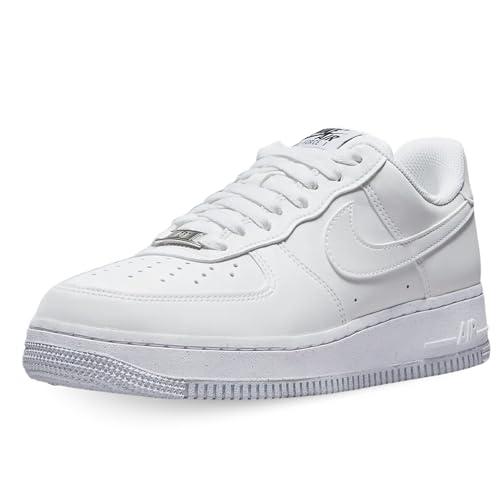 Nike DC9486-101 Air Force 1 '07 Next Nature Donna, White/White-Black-Metallic Silver EU 39