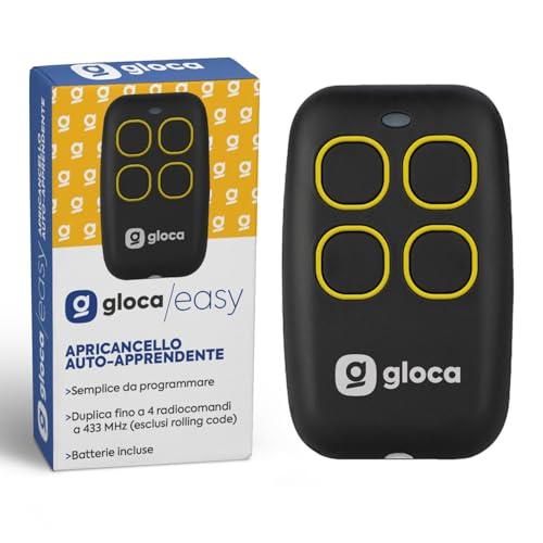 gloca Telecomando Apricancello Easy Garage Auto-Apprendente 4 Canali Frequenza 433.92 Mhz NO ROLLING CODE (no codice variabile)