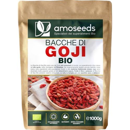 Bacche di Goji BIO 1KG | Himalaya, Essiccate al sol, Senza Zuccheri Aggiunti | 100% crude | Qualità Superiore