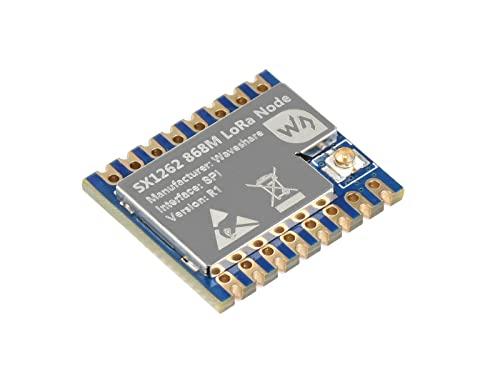 Waveshare SX1262 868M LoRa Modulo, Supporto EU868 (863~870MHz) Banda, Trasmissione a Lungo Raggio, Alta Anti-interferenza, Combinato con LoRa Gateway e Connesso al Server per Costruire la Rete LoRa