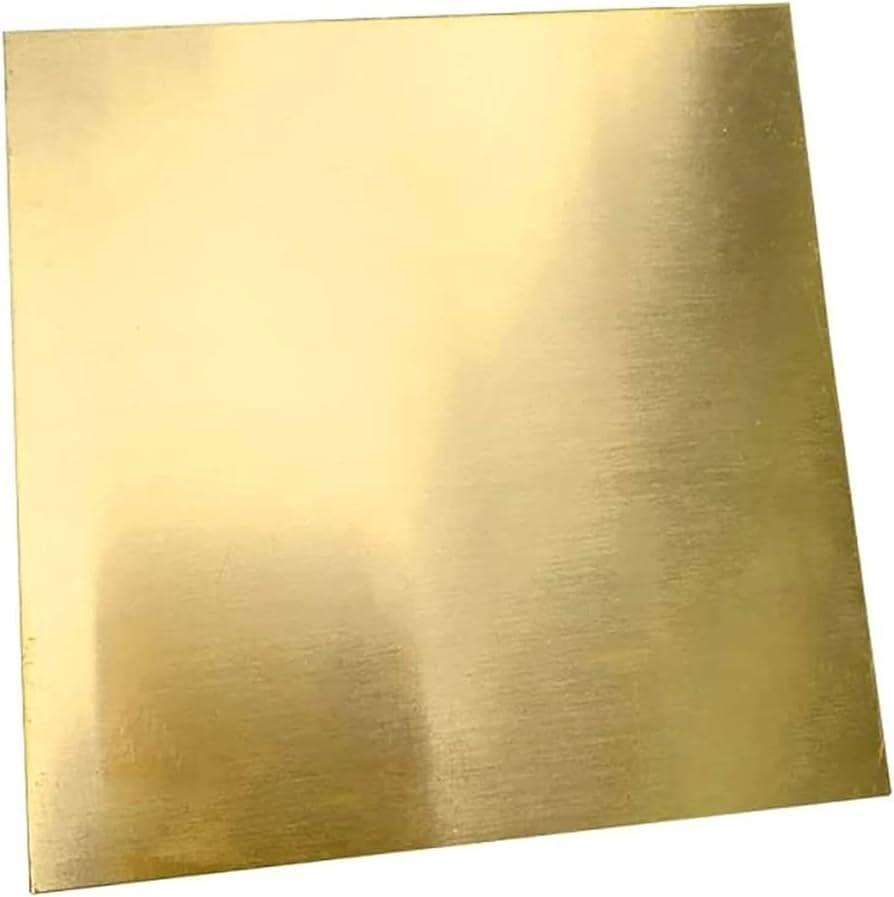 Lamiera lastra in ottone spessore mm 0,5-1-1,5-2-3-4 mm in diverse dimensioni (250x250 mm spessore 1 mm)