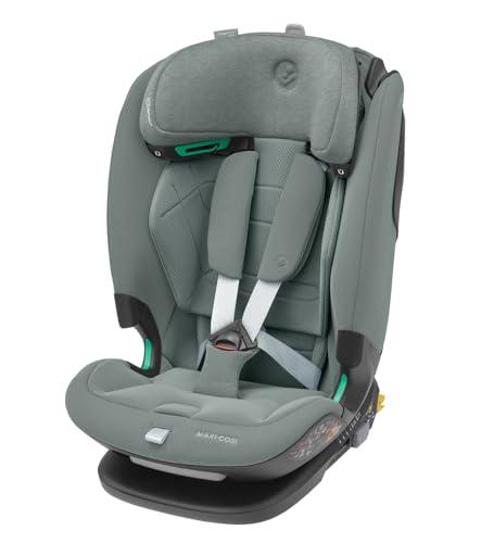 Maxi-Cosi Titan Pro² i-Size, Seggiolino auto per bambini, 15 Mesi- 12 Anni (76-150 cm), ClimaFlow, Cinture easy-in, Cuscini di sicurezza AirProtect, G-CELL, Reclinabile 4 posizioni, Authentic Grey