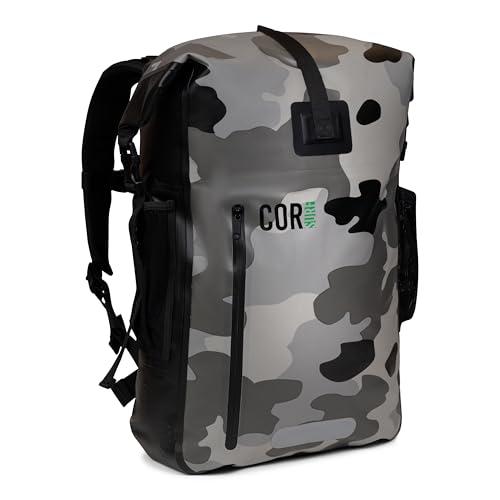 COR Surf Zaino impermeabile con tasca imbottita per computer portatile, 25 l e 40 l, resistente, Mimetico, 40L, Zaini da viaggio