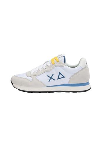 SUN68 Uomo Sneakers Basse Z36101 Pelle Bianco 42