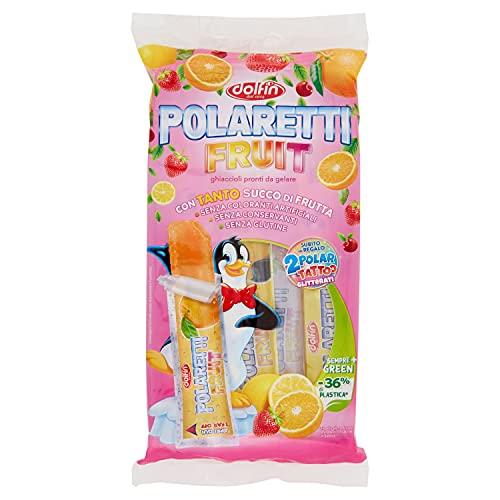 DOLFIN - POLARETTI FRUIT GIRL GREEN CON SORPRESA AMARENA FRAGOLA ARANCIA LIMONE - 420 ML (Surgelato)