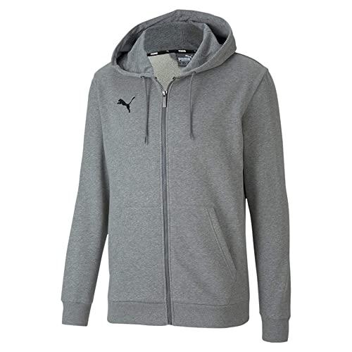 PUMA Teamgoal 23 Casuals Hooded Jacket Felpa con cappuccio, Medium Gray Heather, S Uomo