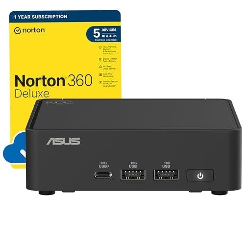 ASUS NUC 15 Pro, Mini PC Intel Core U5-225H, RAM da 96 GB DDR5-6400, SSD M.2, Scheda Grafica Integrata, Wi-Fi 7, Bluetooth 5.4, Compatibile con Windows 11 Pro e Windows 11 Home, Versione Slim, Nero