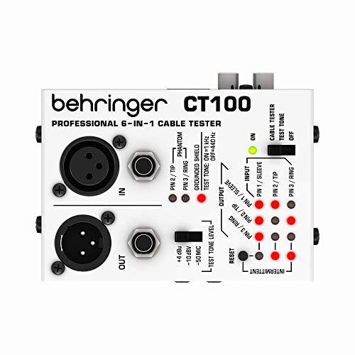 Behringer CT100 Tester per cavi professionale 6 in 1