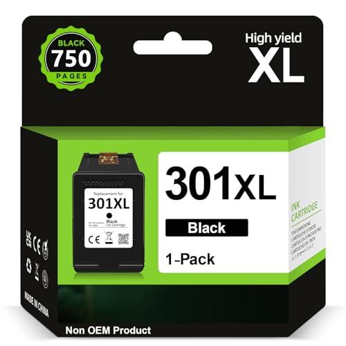 Cartucce 301, Sostituzione per Cartuccia HP 301 Nero, Sunnieink 301 XL Compatibile con Inchiostro Stampante DeskJet 1000 1050 2050 2510 2540 Envy 4500 4502 5530 OfficeJet 2620 4630, Nero