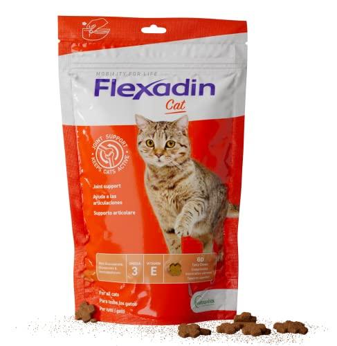 Vetoquinol Flexadin Cat - Mangime complementare Per Gatti, per il supporto del Metabolismo Articolare -, Appetibili -, 60 Tavolette - 90gr