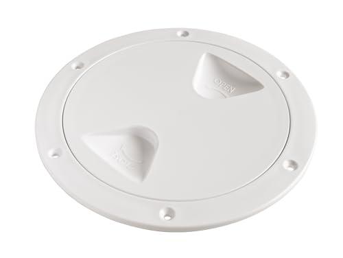 New Marine Coperchio di ispezione rotondo, bianco, Ø 152/205 mm