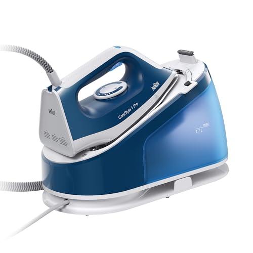 Braun Carestyle1 PRO IS1512BL, Ferro Generatore Di Vapore Con 5 Anni Di Assistenza, Carica Continua, Termostato Regolabile, Tanica 1,7L, AUTOSPEGNIMENTO, Colpo vapore 380g/min, Sistema Sicurezza, Blu
