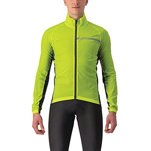 Castelli 4521511 SQUADRA STRETCH JACKET Uomo Giacca ELECTRIC LIME/DARK GRAY L