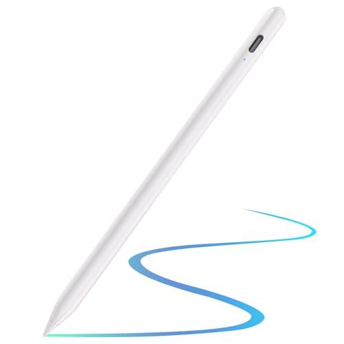 TQQ Penna per Apple iPad (2018-2025), 2 Generazione iPad Pencil con Sensibile all'Inclinazione, compatibile con iPad (11(A16)/10/9/8/7/6), Air (5/4/3/M2/M3), Mini (7/6/5), Pro 12.9/11/13“