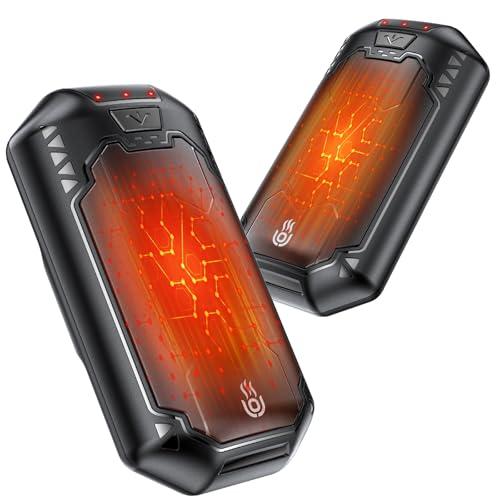 Outjut Scaldamani ricaricabile, capacità 6000mAh, scaldino elettrico tascabile, riutilizzabile, portatile, terapia del calore, ottimo regalo per cacciatori e golfisti!