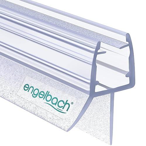 Engelbach® Guarnizione Doccia Sottoporta - Per porte in vetro 5-8 mm - Profilo in gomma extra spesso - Impermeabile e facile da installare