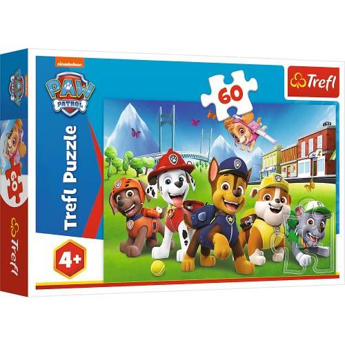 Trefl-60 radura per Bambini dai 4 Anni Puzzle, Colore Paw Patrol 60 Elementi, 17375