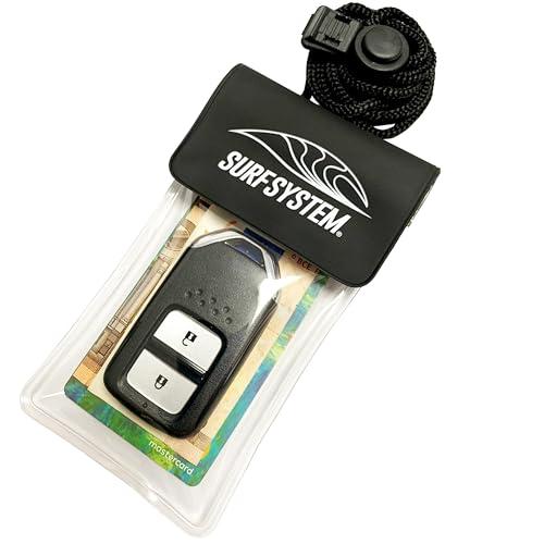 Generic - Custodia impermeabile IPX8 compatta per nuoto, surf e sport acquatici, Trasparente, Custodia per chiave