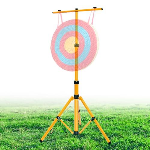 Bersaglio da Tiro con L'Arco Portatile, Obiettivo Paglia Solida Rotonda, Bersaglio in Paglia Tradizionali Fatti a Mano, Adatto per Sport indoor e outdoor, tiro con l'arco, freccette, ecc (BaZiJia)