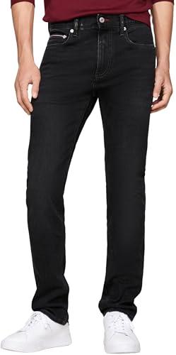 Tommy Hilfiger Uomo Jeans Bleecker Crow Slim Fit, Nero (Crow Black), 32W/36L