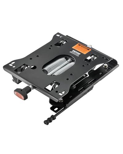 VEVOR Kit di Sospensione del Sedile con Binario Scorrevole, Sospensione Universale del Sedile ad Aria per Tosaerba a Raggio di Sterzata Zero, Regolabile 150 mm Avanti a Indietro, per Bulldozer, Nero
