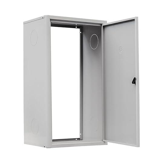 Copricaldaia da Esterno e Interno in Lamiera Preverniciata Bianco-Grigio SP. 6/10 – Dimensioni 100x55x33cm – Con Kit di Montaggio, QR code per Istruzioni e Pellicola Protettiva – Dotato di chiave
