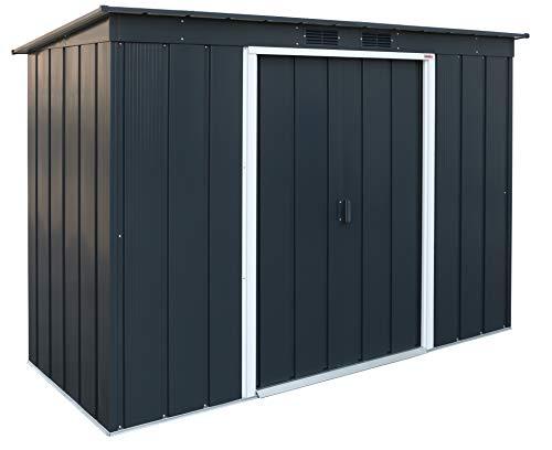 Duramax ECO Tetto da giardino in metallo zincato a caldo, 8 x 4 Pent Roof, Anthracite