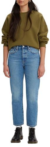 Levi's 501 Crop Jeans, Medium Indigo Worn In, 24W / 26L Donna