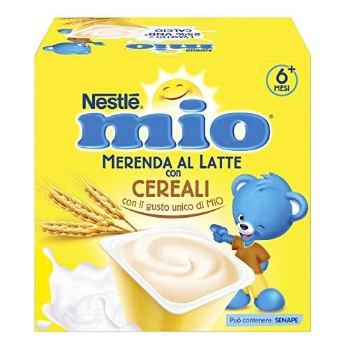 Nestlé Mio Merenda al Latte Cereali, 4 Vasetti da 100 g, 400 g