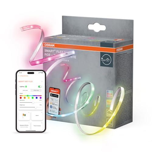 OSRAM SMART MATTER FLEX Strisce LED decorative ed espandibili con tecnologia Matter, EXT RGBTW, colorate e bianche, dimmerabili, 1 m, sorgenti luminose non sostituibili