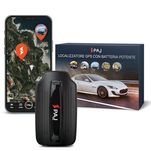PAJ POWER Finder, GPS Tracker per Auto, Camion, Camper, Barche e Altri Veicoli, Localizzazione con App, Batteria di Lunga Durata, Tracciamento in Tempo Reale, Notifiche Allerta Impostabili