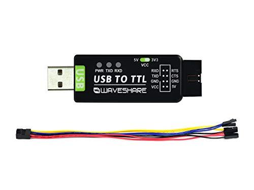 Waveshare Industrial USB TO TTL Converter Original FT232RNL Onboard Multi Protection Circuits and Systems Support