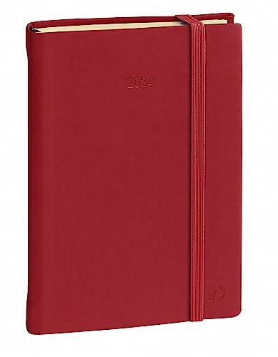 Quo Vadis 286518Q Agenda MINISTRO PREST Multilingua Anno 2025 Colore Bordeaux Formato 16x24cm Settimanale 13 Mesi Dicembre-Dicembre Carta Avorio Copertina Rigida Morbida al Tatto Con Elastico Silk