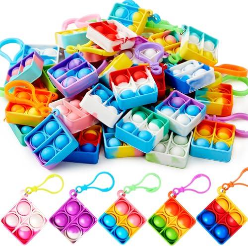 JOYIN portachiavi pop, mini fidget toys, confezione sfusa da 30 pezzi, bomboniere per bambini di età compresa tra 4 e 8 anni, 8 e 12 anni, gadget da riempire per i premi in classe