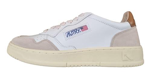 AUTRY Mens Medalist Low Court Trainers Natural