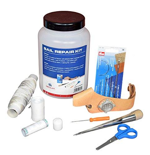 Kit di Riparazione Vela Osculati - Universale, Resistente all'Acqua, Protezione UV, Contiene Materiali di Riparazione e Strumenti