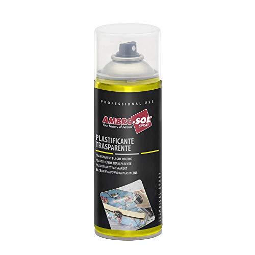 Ambro-Sol - I270 Pellicola Spray Plastificante per Proteggere Metalli come Rame, Alluminio, Materiali come Carta, Legno e Plastica, Non Ingiallisce, Bomboletta Riciclabile 400 ml, Trasparente