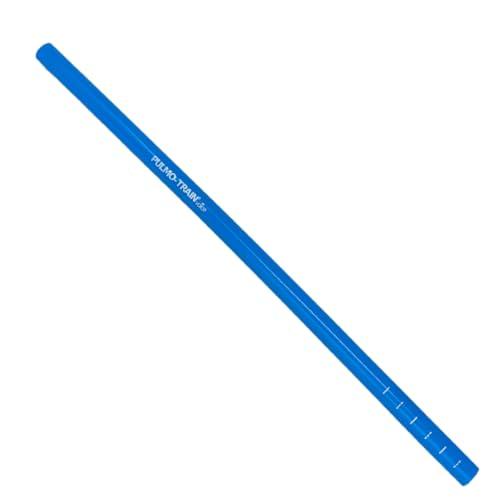 PULMO-TRAIN Voice Colour - tubo in silicone per l'allenamento della voce 35 cm - interno 1 cm, spessore 2 mm - senza flacone - adatto per il linguaggio, l'allenamento della voce (blu, 1 pezzo)