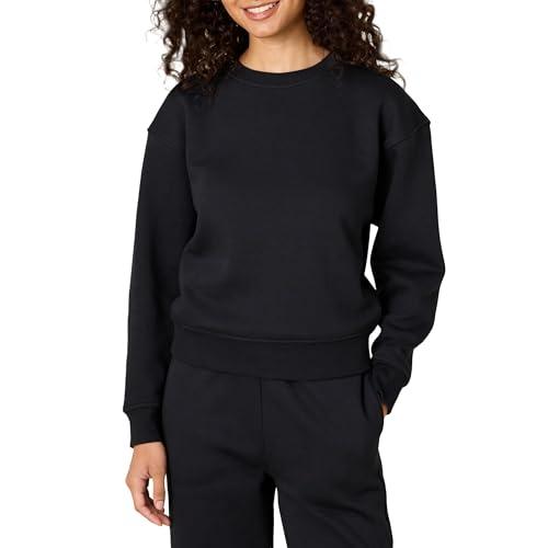Amazon Essentials x Sofia Grainge Felpa da Donna, Girocollo con Spalle Ampie, Squadrato, Nero, M