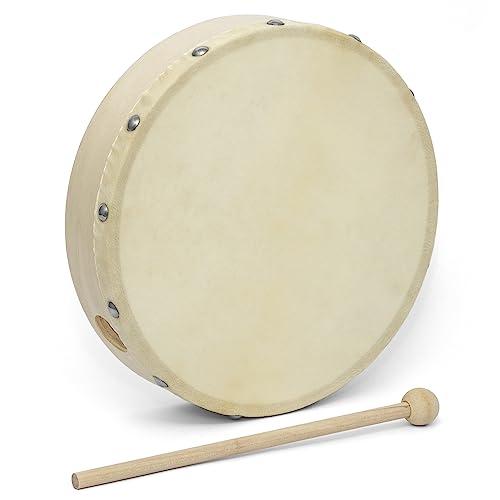 World Rhythm Frame Drum Tamburello, Battitore Inclusi, 15.2 cm