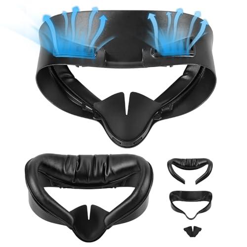 Cuscinetto facciale di ricambio compatibile con gli accessori Meta/Oculus Quest 3s, staffa di interfaccia facciale Copertura morbida del cuscino facciale con cuscinetto nasale antiperdita