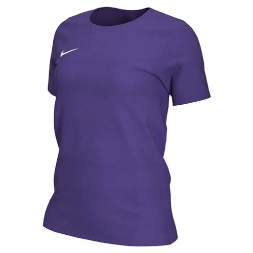 NIKE W Nk Dry Park VII JSY SS Short Sleeve Top Donna, Donna, BV6728, Viola/Bianco (Court Purple/White), S