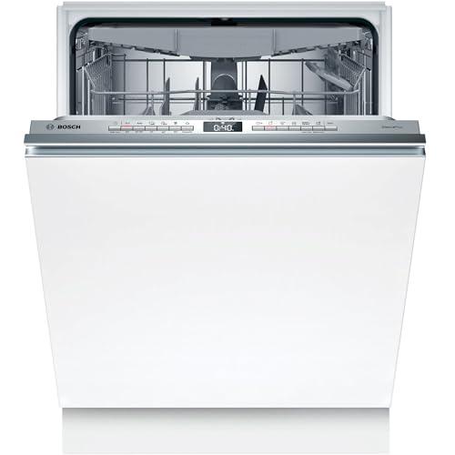 Bosch - Lavastoviglie completamente integrabile, serie 4, 60 cm. di larghezza, 14 servizi, 3° vassoio, Home Connect, Motore Eco Silence, Bianco, SBH4ECX28E