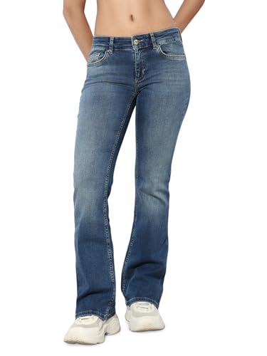 ONLY ONLBLUSH LW Flared DNM REA1303 Noos Jeans, Medium Blue Denim, XS / 32L Donna