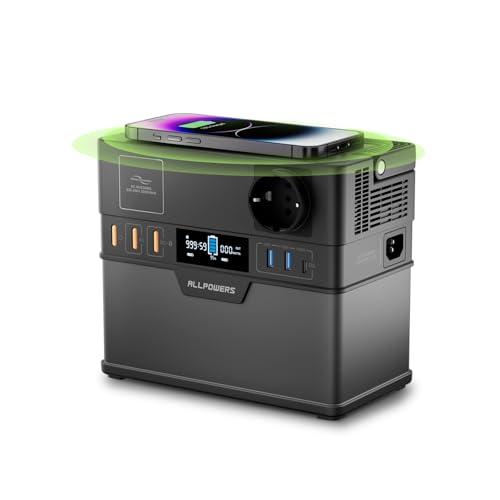 ALLPOWERS Centrale Elettrica Portatile 288Wh, S300Plus 300W(600W Picco) Generatore Solare, 230V/78000mAh, Ricarica da 0-80% in 40 Minuti, Power Station per Campeggio, Viaggi, Emergenze