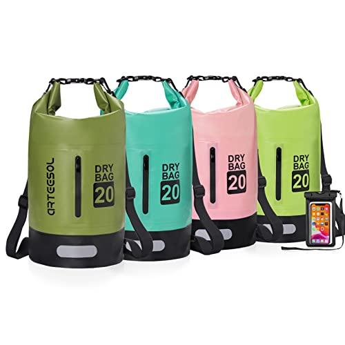Blackace arteesol 5L 10L 20L 30L Impermeabile Borsa Secca/Borsa Impermeabile con Cinghia Lunga Regolabile per Kayak in Barca Escursione in canoa/pesca/Rafting/Nuoto/Snowboard