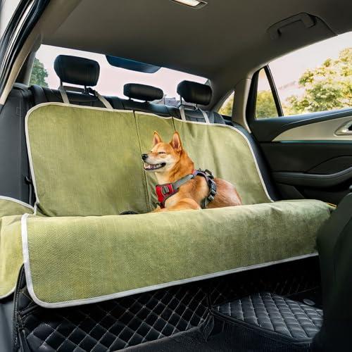 Funnyfuzzy, Coprisedile per auto per cani, impermeabile, antigraffio, antiscivolo, per auto, camion e SUV, sedile posteriore (122 x 137 cm)