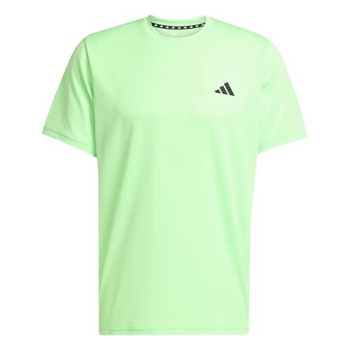 adidas Uomo Train Essentials Training Tee, Lime Burst/Black, XL